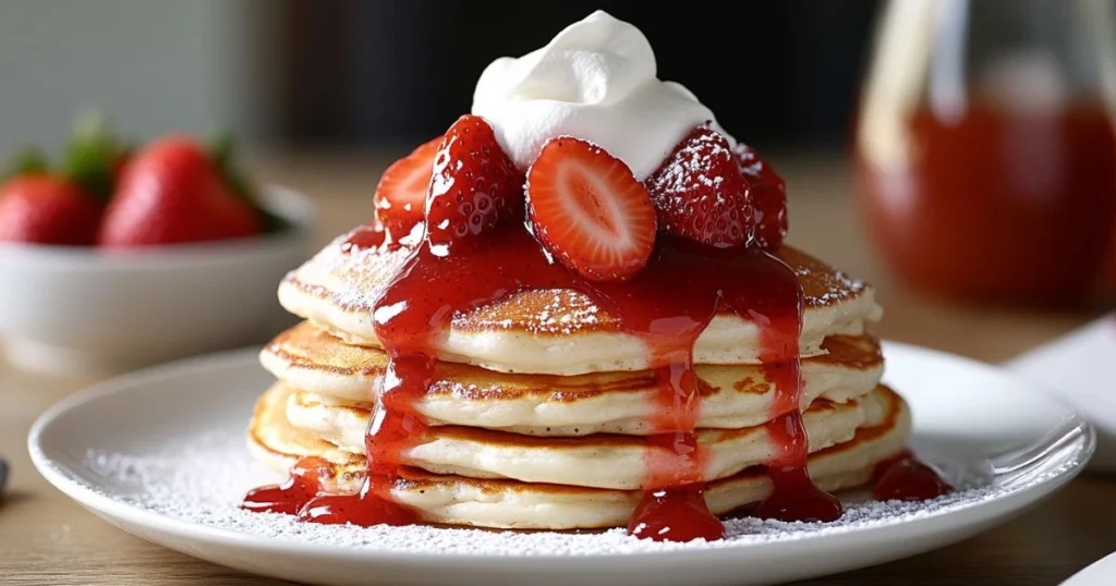 Strawberry pancakes